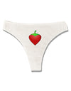 Chili Pepper Heart Womens Thong Underwear