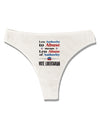 Libertarian Against Authority Abuse Womens Thong Underwear