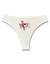 Heart Sheet Music Womens Thong Underwear-Womens Thong-TooLoud-White-X-Small-Davson Sales