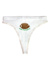 Football Turkey Happy Thanksgiving Womens Thong Underwear-Womens Thong-TooLoud-White-X-Small-Davson Sales