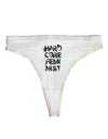 Hardcore Feminist Womens Thong Underwear-Womens Thong-TooLoud-White-X-Small-Davson Sales