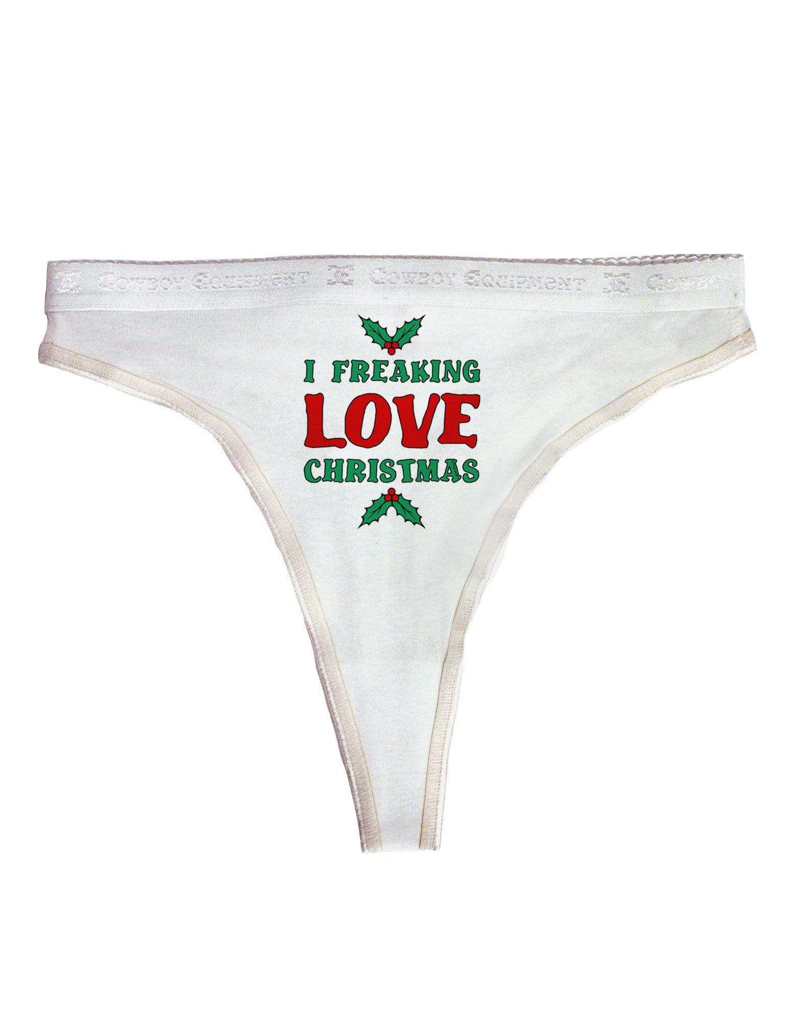 I F---ing Love Christmas Funny Womens Thong Underwear - Davson Sales