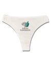 Blue & Silver Happy Hanukkah Womens Thong Underwear-Womens Thong-TooLoud-White-Large-Davson Sales