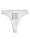 Know Jesus Know Peace Christmas Womens Thong Underwear-Womens Thong-TooLoud-White-X-Small-Davson Sales
