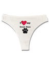 I Heart My Great Dane Womens Thong Underwear by TooLoud