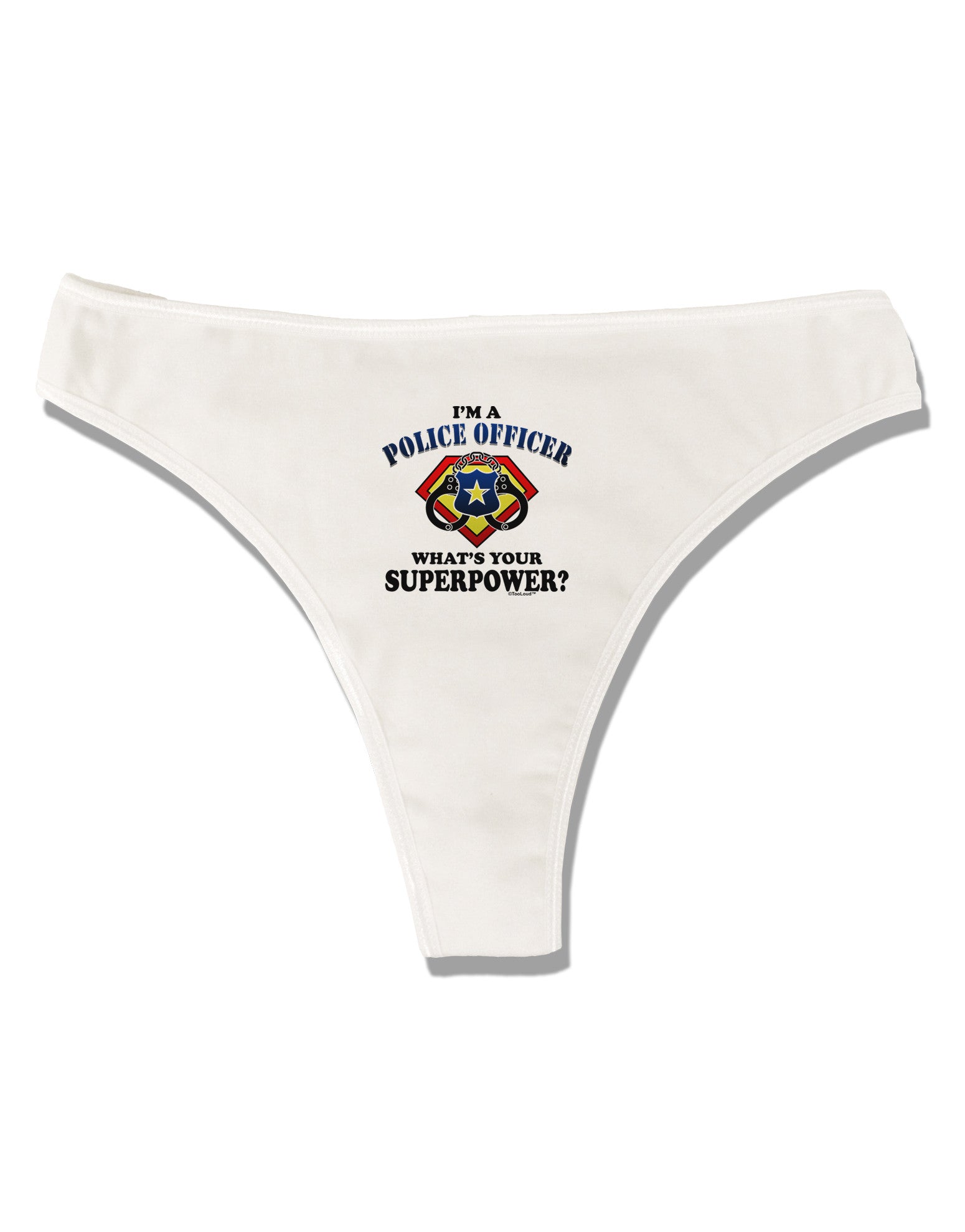 Police Officer - Superpower Womens Thong Underwear - Davson Sales