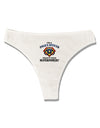 Police Officer - Superpower Womens Thong Underwear-Womens Thong-TooLoud-White-X-Small-Davson Sales