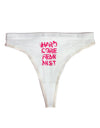 Hardcore Feminist - Pink Womens Thong Underwear-Womens Thong-TooLoud-White-X-Small-Davson Sales