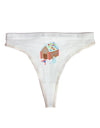 Little Gingerbread House Design #1 Womens Thong Underwear by TooLoud-Womens Thong-TooLoud-White-X-Small-Davson Sales