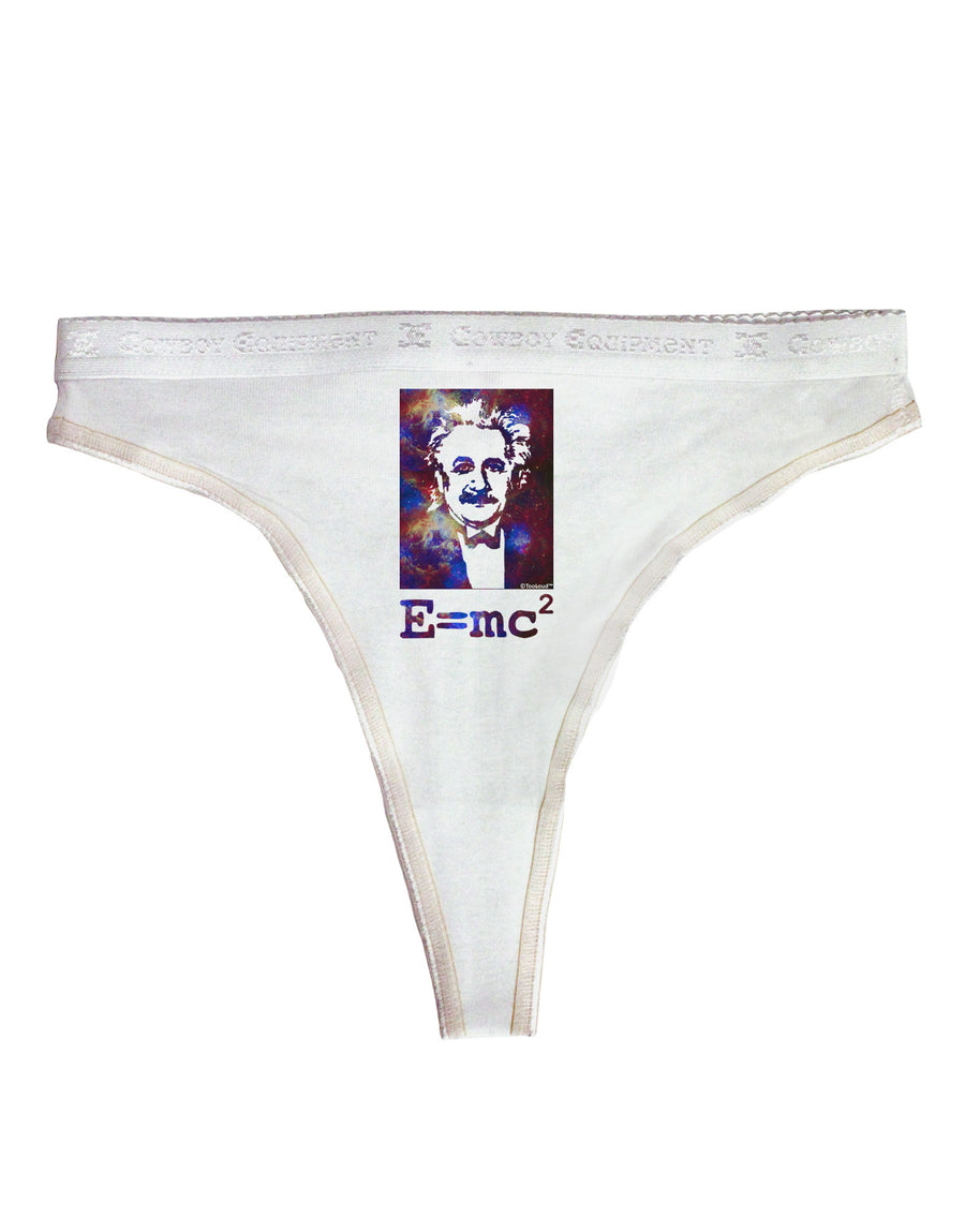 Cosmic Galaxy Einstein - E equals mc2 Womens Thong Underwear by TooLoud
