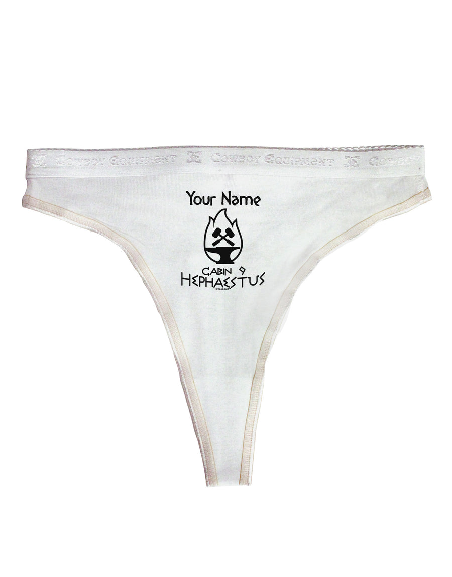 Personalized Cabin 9 Hephaestus Womens Thong Underwear-Womens Thong-TooLoud-White-X-Small-Davson Sales