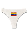 Venezuela Flag Womens Thong Underwear-Womens Thong-TooLoud-White-X-Small-Davson Sales