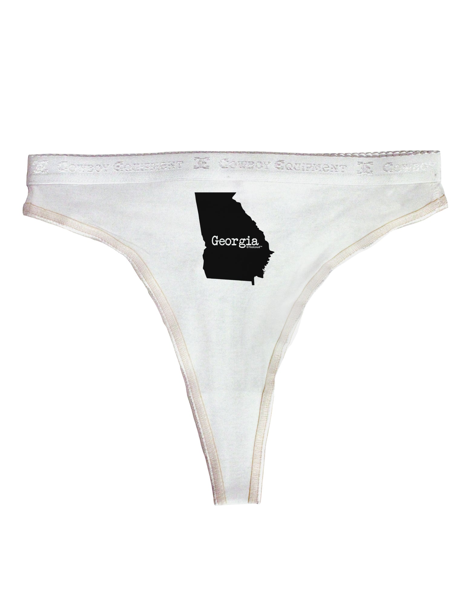 Georgia - United States Shape Womens Thong Underwear by TooLoud