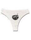 Pho Sho Womens Thong Underwear-Womens Thong-TooLoud-White-X-Small-Davson Sales