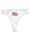 Patriotic Waving USA American Flag Womens Thong Underwear-Womens Thong-TooLoud-White-X-Small-Davson Sales