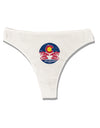 Grunge Colorodo Ram Flag Womens Thong Underwear-Womens Thong-TooLoud-White-X-Small-Davson Sales