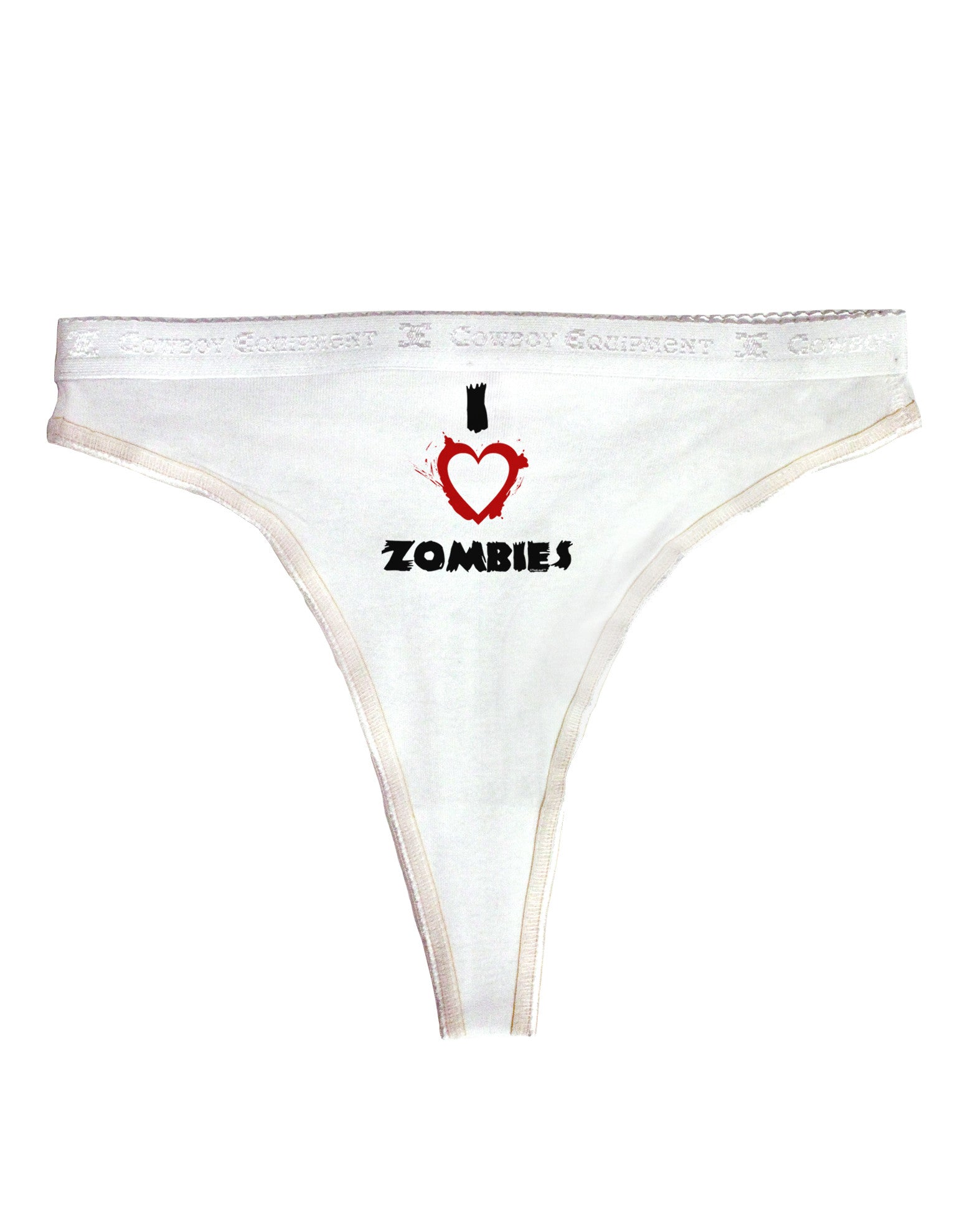 I Heart Zombies - Bloody Heart Womens Thong Underwear