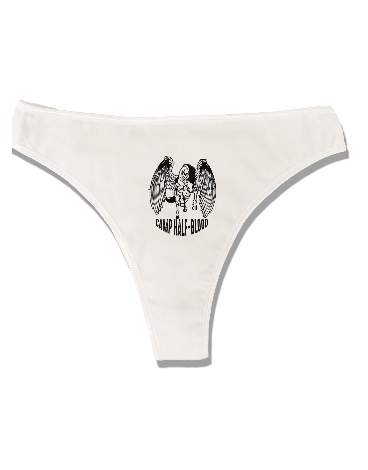 Camp Half-Blood Pegasus Womens Thong Underwear White XS Tooloud