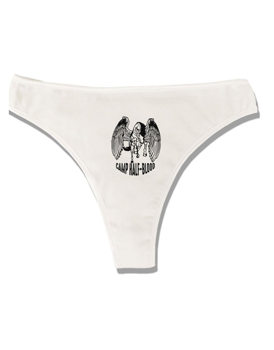 Camp Half-Blood Pegasus Womens Thong Underwear-Womens Thong-TooLoud-White-X-Small-Davson Sales