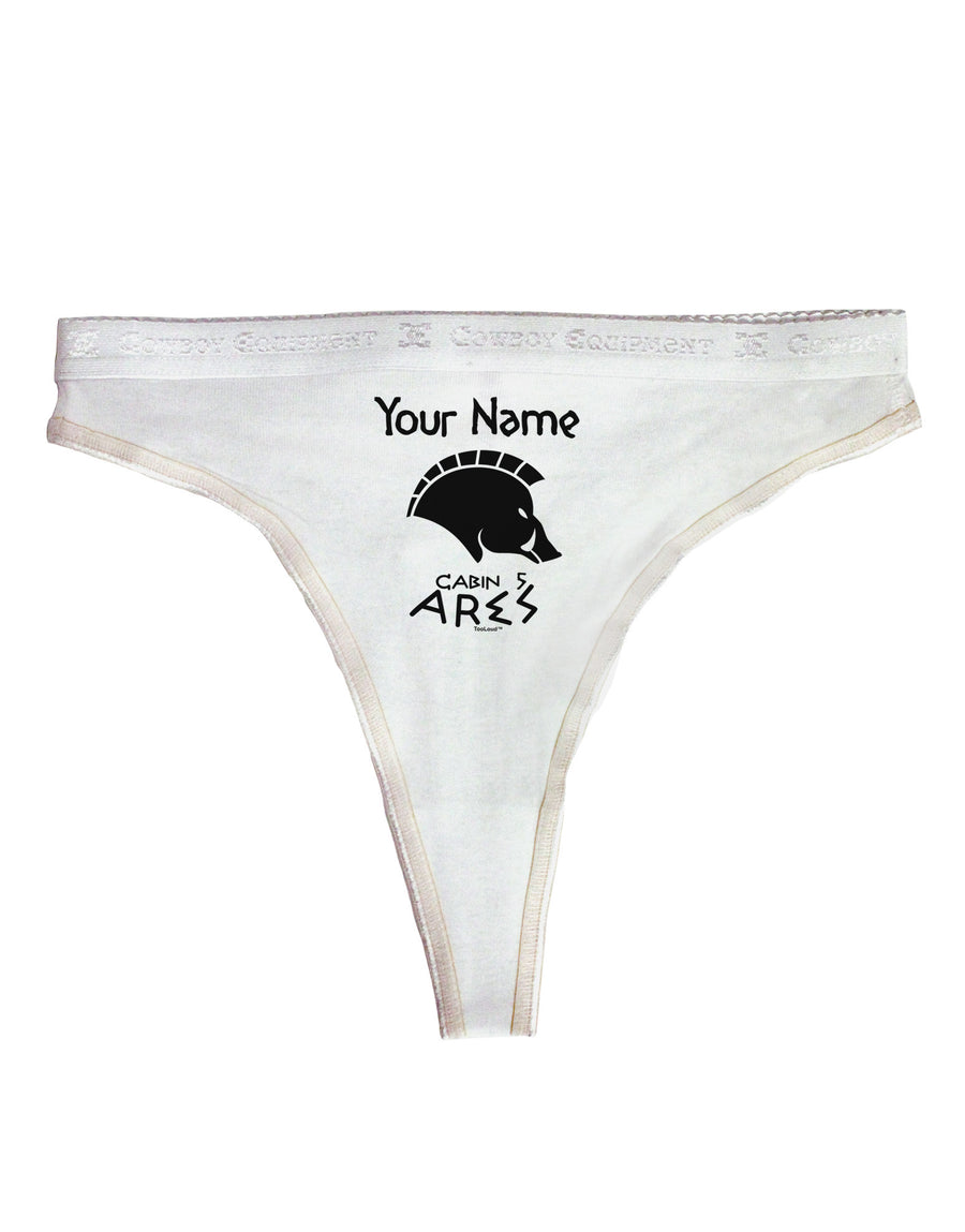 Personalized Cabin 5 Ares Womens Thong Underwear by-Womens Thong-TooLoud-White-X-Small-Davson Sales
