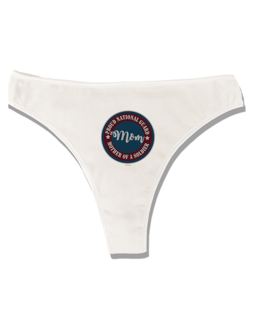 TooLoud Proud National Guard Mom Womens Thong Underwear-Womens Thong-TooLoud-White-X-Small-Davson Sales