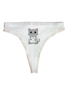 Dr Cat MD - Cute Cat Design Womens Thong Underwear by TooLoud