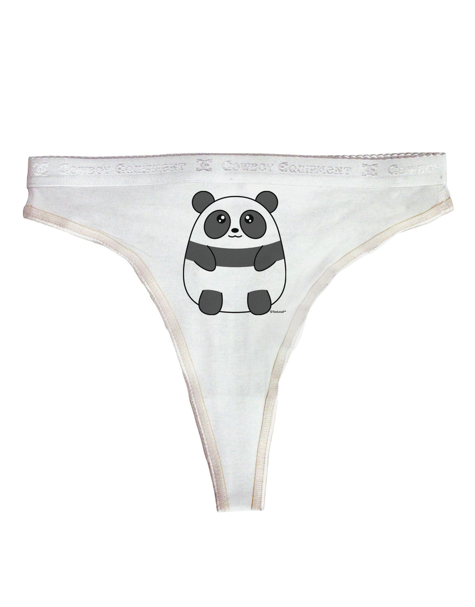 Cute Panda Bear Womens Thong Underwear by TooLoud - Davson Sales