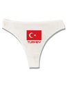 Turkey Flag with Text Womens Thong Underwear by TooLoud-Womens Thong-TooLoud-White-X-Small-Davson Sales