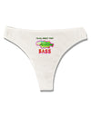 All About That Bass Fish Watercolor Womens Thong Underwear-Womens Thong-TooLoud-White-X-Small-Davson Sales