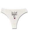 We will Survive This Womens Thong Underwear-Womens Thong-TooLoud-White-X-Small-Davson Sales