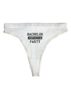 Bachelor Party Drinking Team - Distressed Womens Thong Underwear-Womens Thong-TooLoud-White-X-Small-Davson Sales