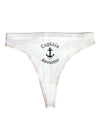 captain Awesome Funny Womens Thong Underwear