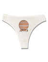 Planet Jupiter Earth Text Womens Thong Underwear