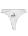 Sagittarius Illustration Womens Thong Underwear-Womens Thong-TooLoud-White-X-Small-Davson Sales