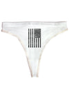 Vintage Black and White USA Flag Womens Thong Underwear-Womens Thong-TooLoud-White-X-Small-Davson Sales