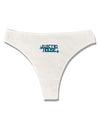 Electro House Bolt Womens Thong Underwear-Womens Thong-TooLoud-White-X-Small-Davson Sales