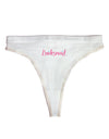 Bridesmaid Design - Diamonds - Color Womens Thong Underwear-Womens Thong-TooLoud-White-X-Small-Davson Sales