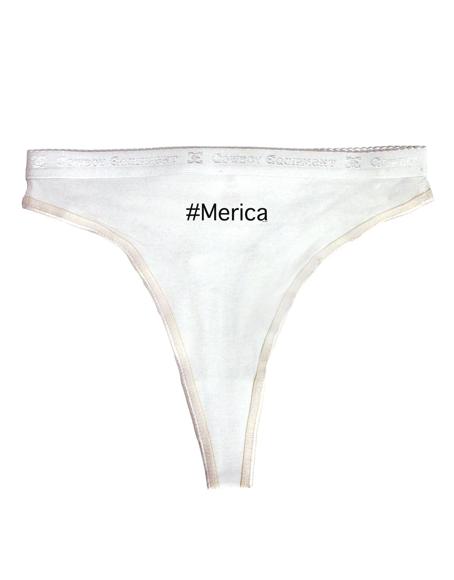 #Merica Womens Thong Underwear-Womens Thong-TooLoud-White-X-Small-Davson Sales