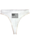 Distressed Black and White American Flag Womens Thong Underwear