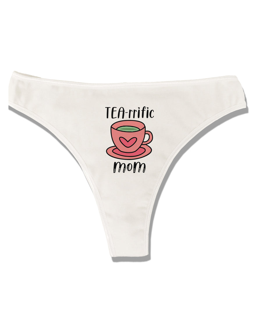 TEA-RRIFIC Mom Womens Thong Underwear-Womens-ThongsUnderwear-TooLoud-White-X-Small-Davson Sales