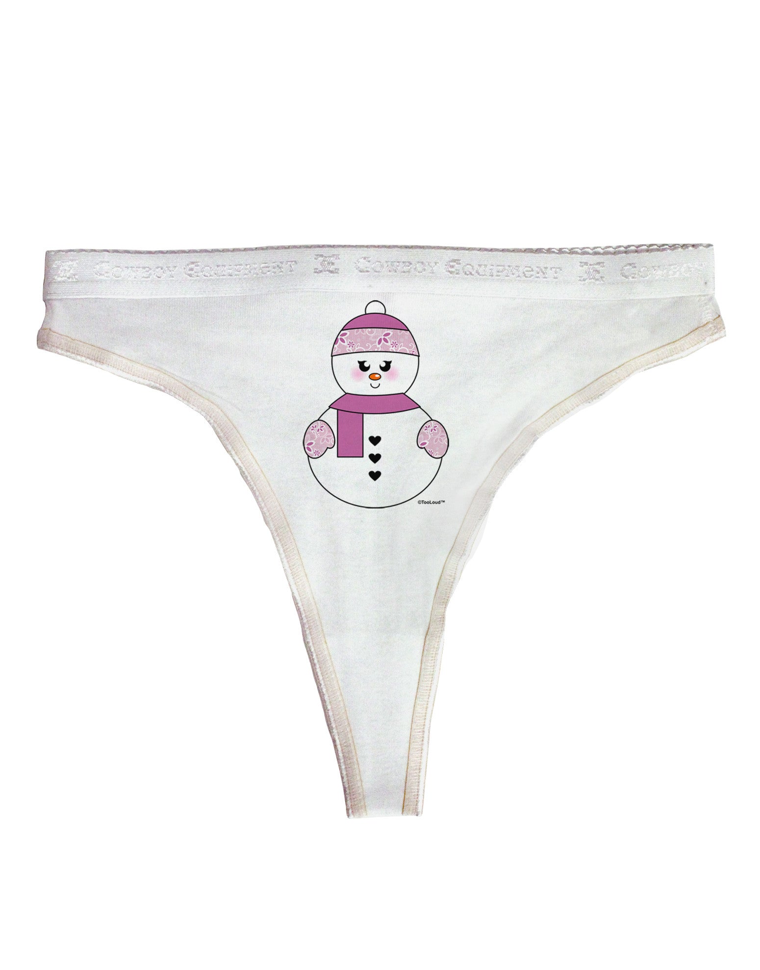 Cute Girl Snowman - Christmas Womens Thong Underwear by TooLoud