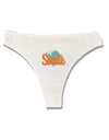 Smile Womens Thong Underwear White XL Tooloud