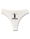 Don't Mess With The Princess Womens Thong Underwear-Womens Thong-TooLoud-White-X-Small-Davson Sales