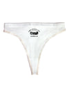 Camp Crystal Lake Counselor - Friday 13 Womens Thong Underwear-Womens Thong-TooLoud-White-X-Small-Davson Sales