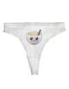Cute Egg Nog Design - Womens Thong Underwear by TooLoud-Womens Thong-TooLoud-White-X-Small-Davson Sales