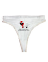 All I Want For Christmas Is Ewe Sheep Womens Thong Underwear-Womens Thong-TooLoud-White-X-Small-Davson Sales