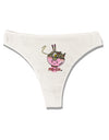 TooLoud Matching Pho Eva Pink Pho Bowl Womens Thong Underwear-Womens Thong-TooLoud-White-X-Small-Davson Sales