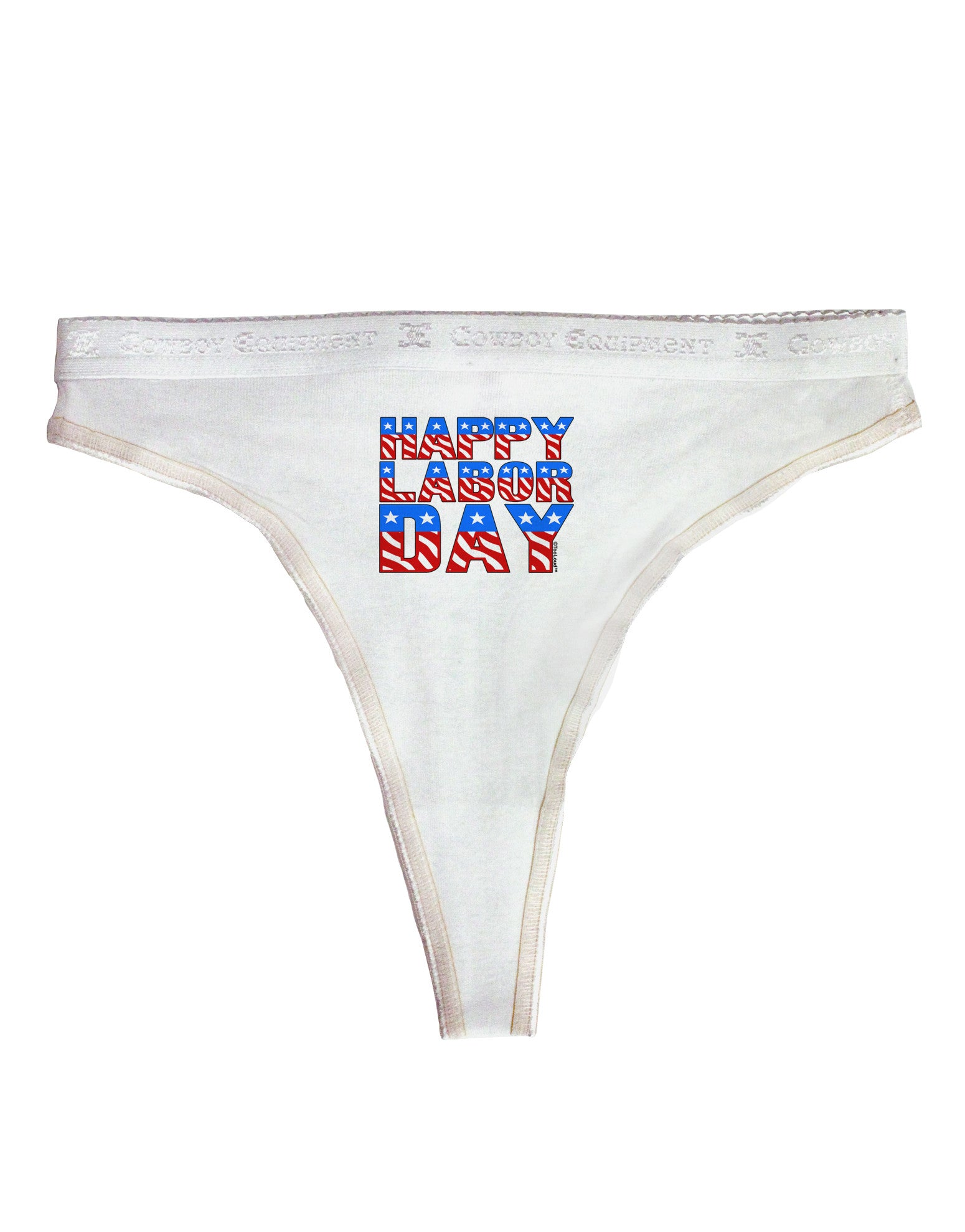Happy Labor Day ColorText Womens Thong Underwear - Davson Sales