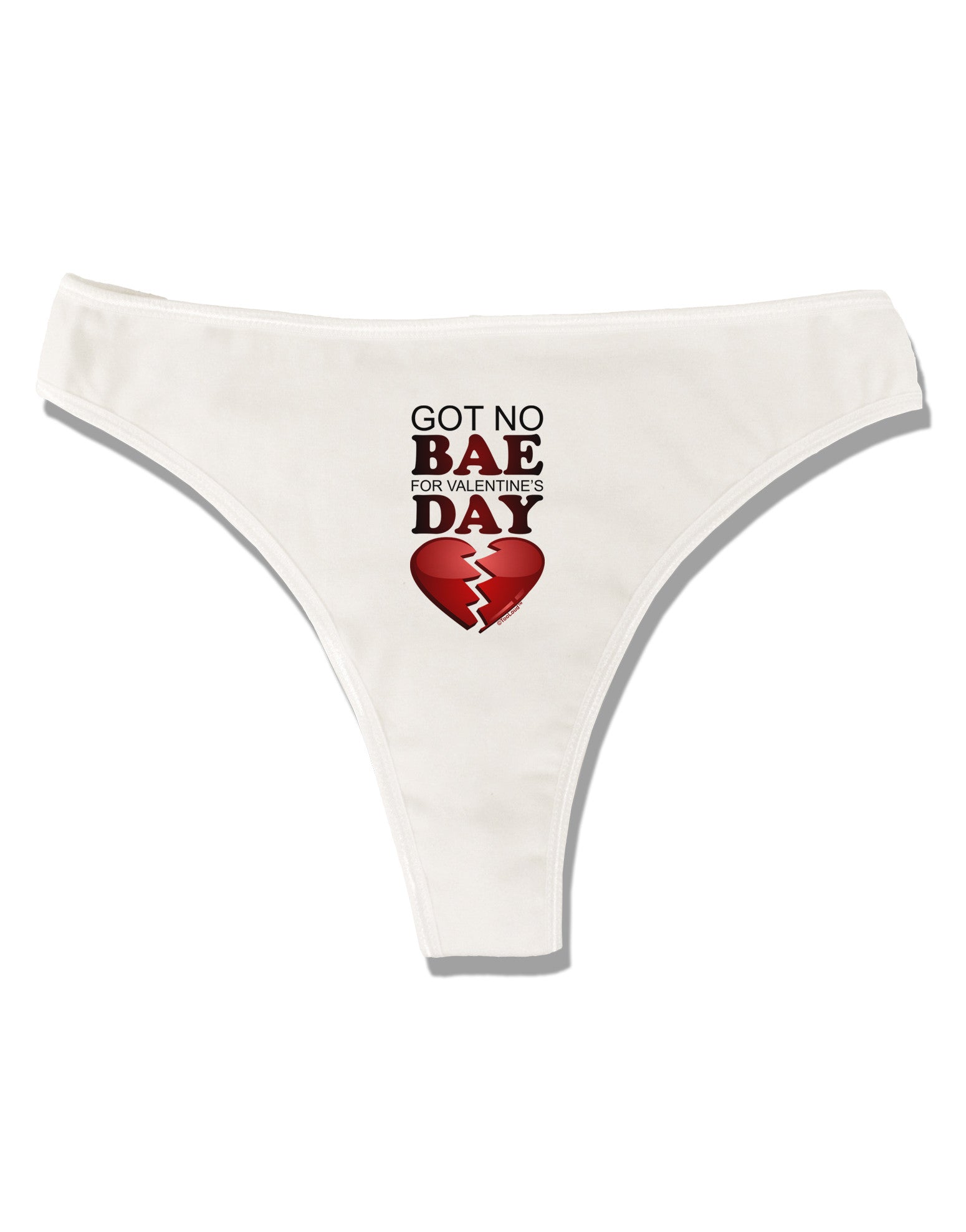 No Bae For Valentine's Day Womens Thong Underwear - Davson Sales