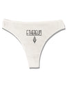 Ethereum with logo Womens Thong Underwear White XL Tooloud